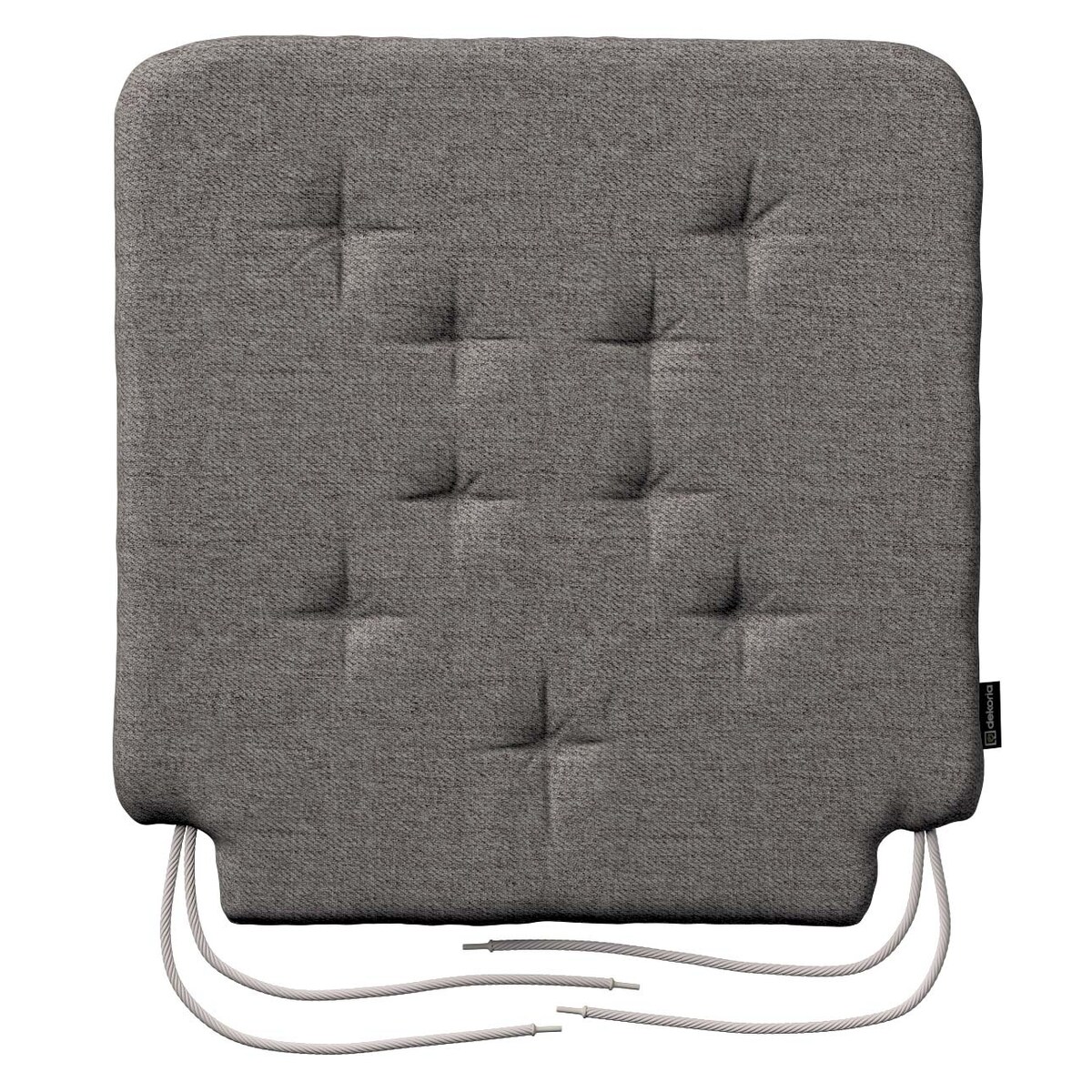 Poduszka na krzesło Olek, grafit, 42 x 41 x 3,5 cm, Edinburgh