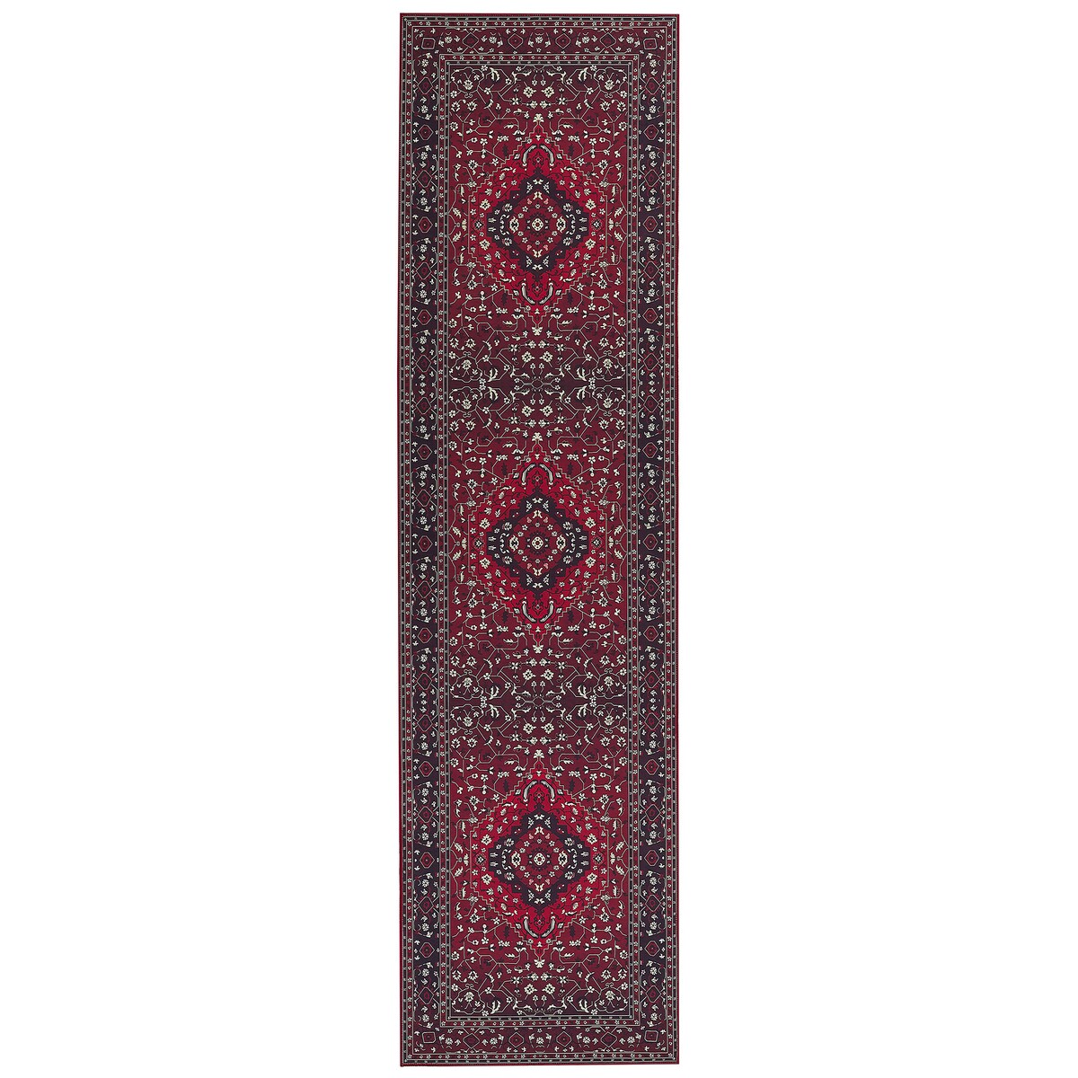 Dywan VADKADAM Bordowy 80 x 300 cm