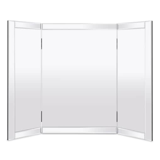 Lustro z lustrzanymi okiennicami 60x67x15 cm