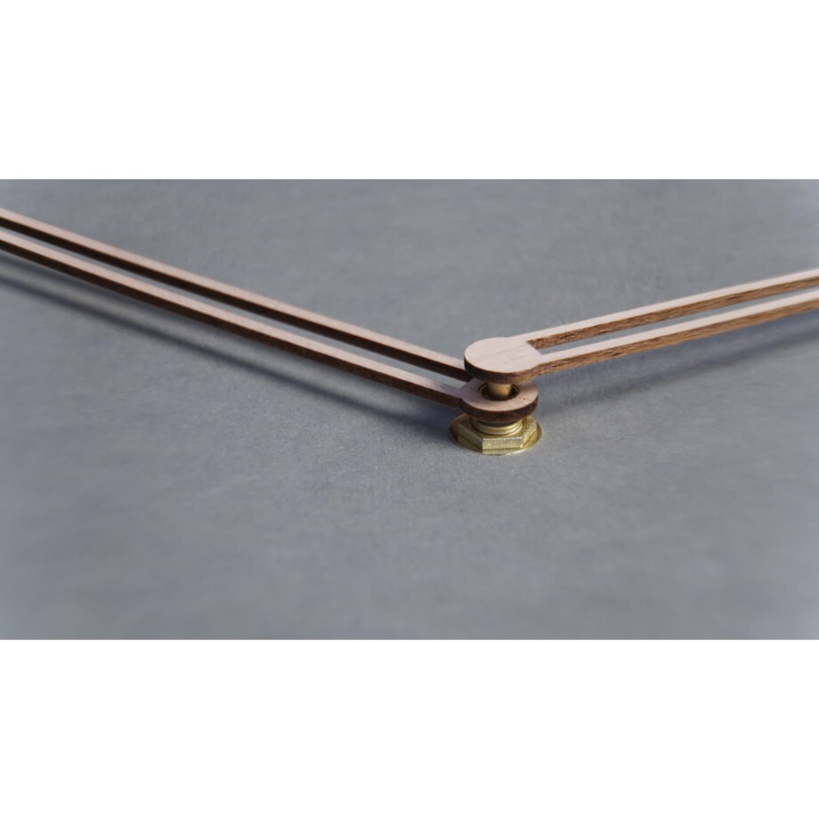 Duży zegar ścienny czarny do salonu 50cm