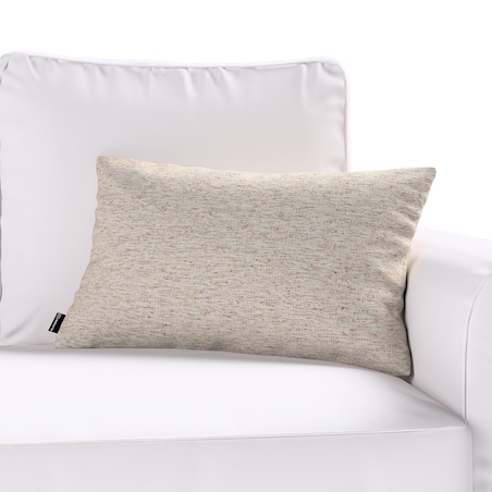 Poszewka Kinga na poduszkę prostokątną 47x28 szaro-beżowy melanż