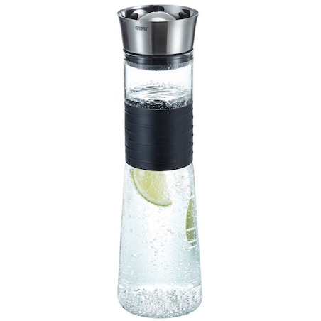 Karafka z filtrem o pojemności 1l do serwowania napojów, szklana butelka z korkiem kulkowym