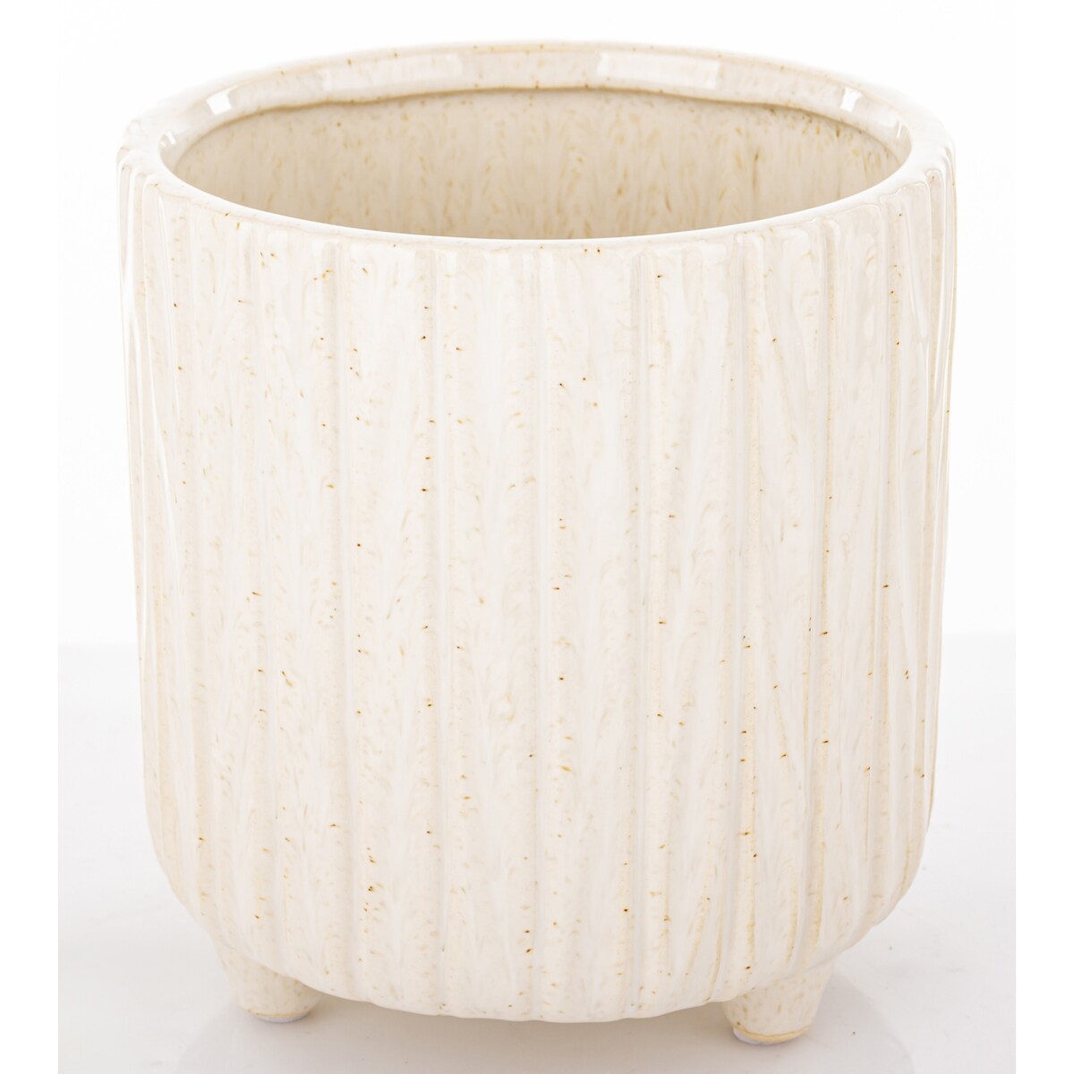 Osłonka ceramiczna prążkowana 15x14x14 cm NIPSU