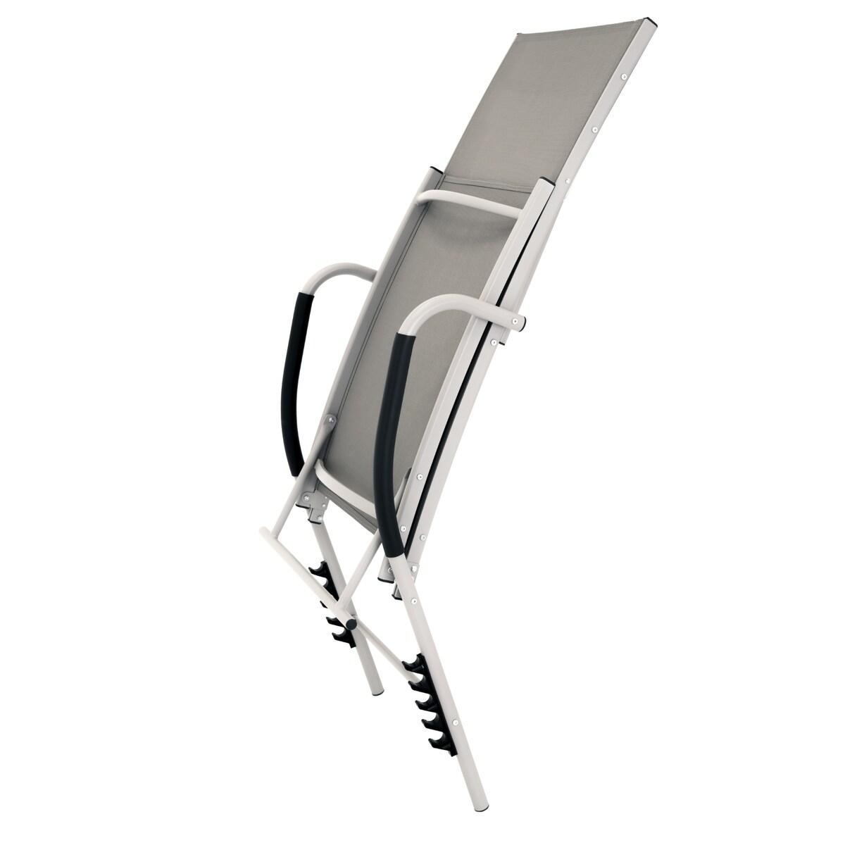 Leżanka aluminiowa SKŁADANA ogrodowa LEŻAK do ogrodu regulowane oparcie