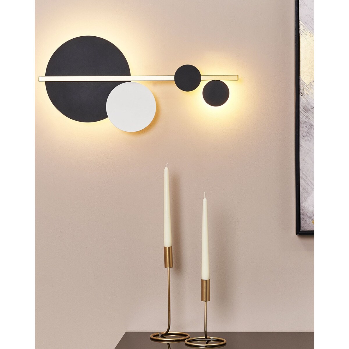 Lampa ścienna LED PARITA Czarny Metal