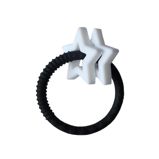 Gryzak dla dziecka Gwiazdki, czarno biały, Jellystone Design