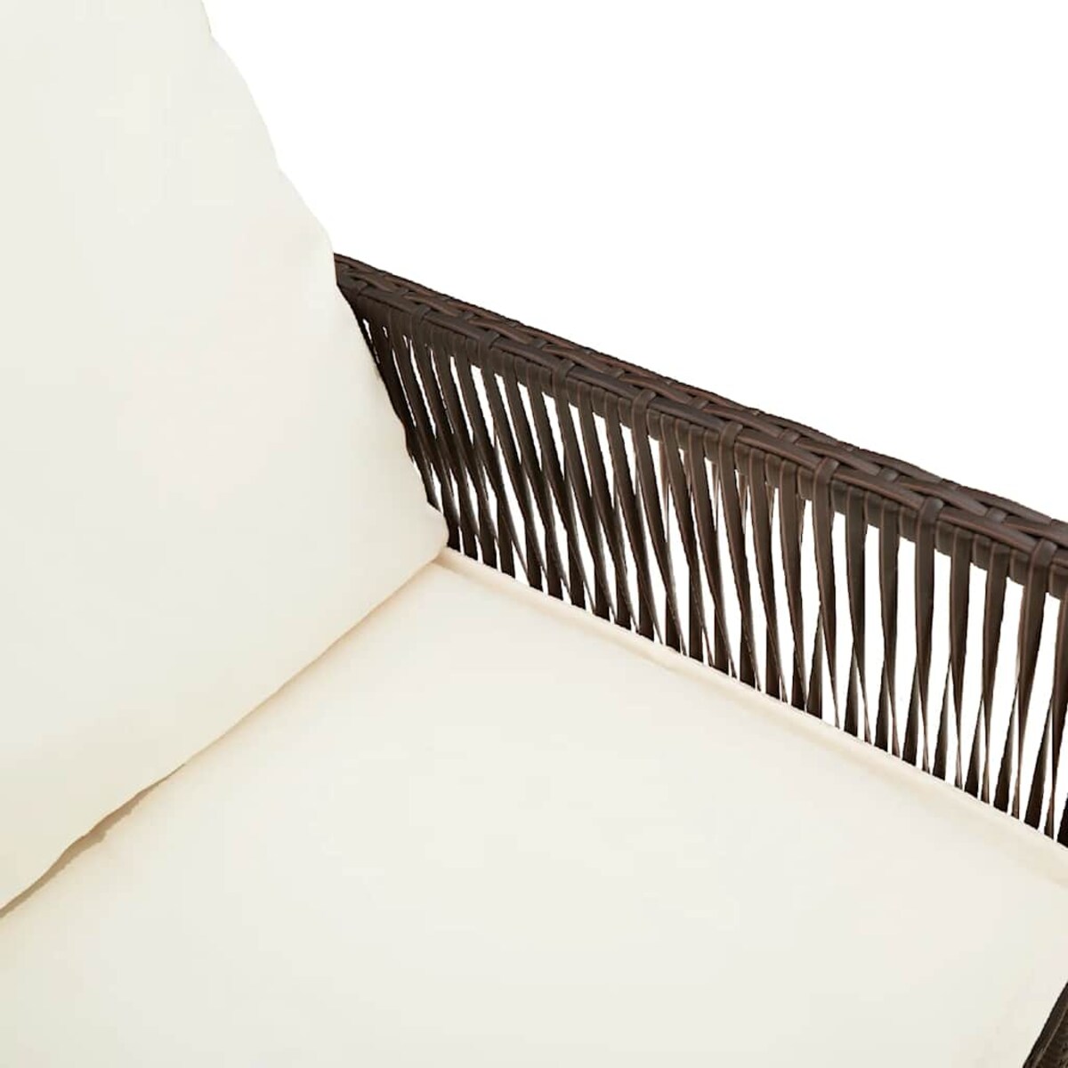 vidaXL Ogrodowe stołki barowe z poduszkami, 2 szt, brązowe, polirattan