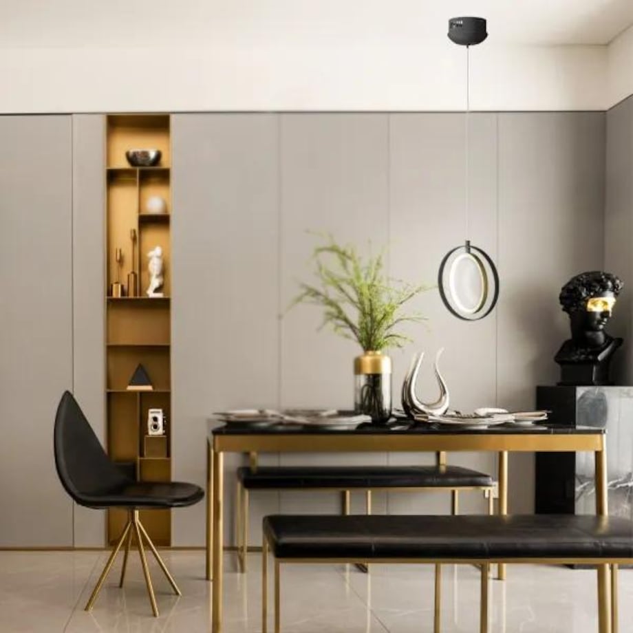 lampa wisząca 6500 k auminium i silikon 120 cm