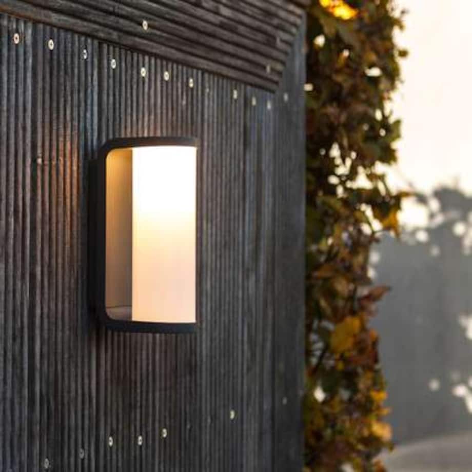 Ścienna LAMPA ogrodowa ADALYN 5193602118 Lutec kinkiet OPRAWA metalowa LED 10W 3000K tuba outdoor IP44 szary