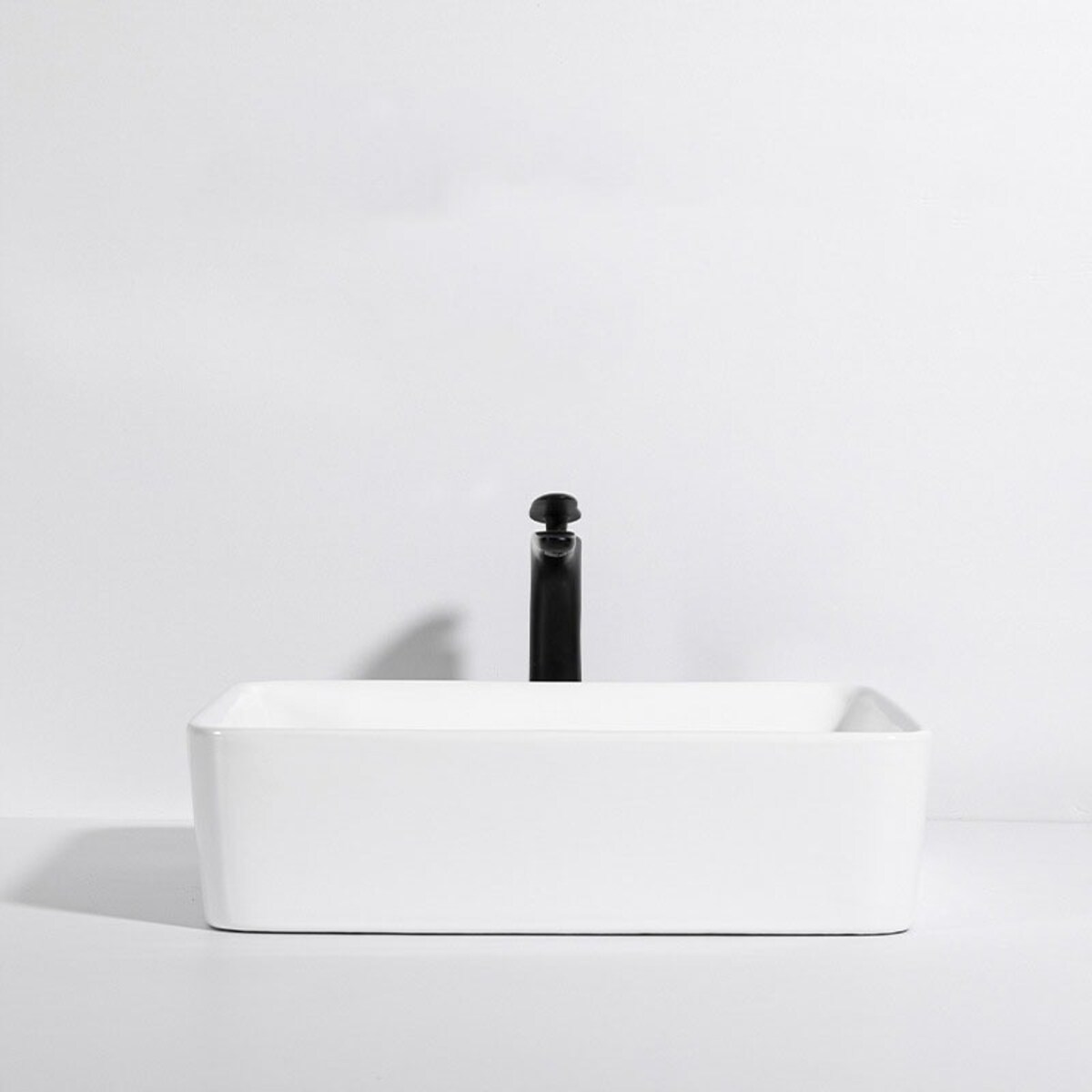 Umywalka nablatowa biała cermiczna 49x38cm