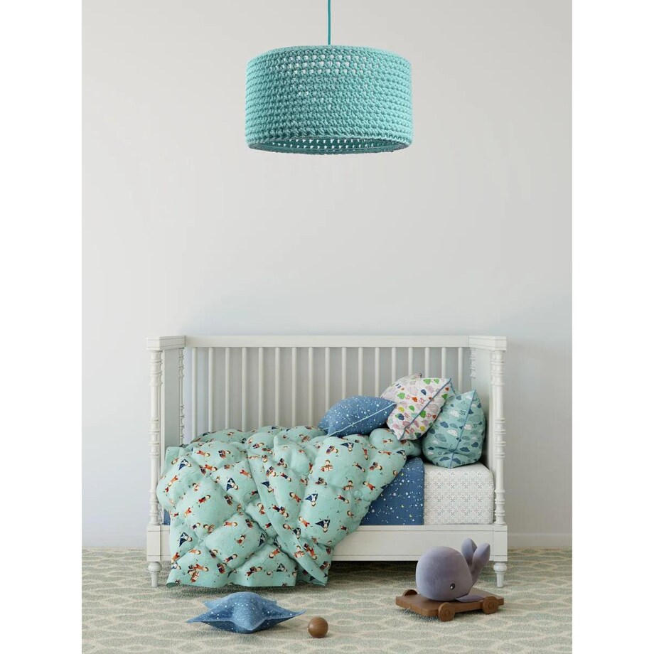 Lampa wisząca COTTON 40 turkusowa