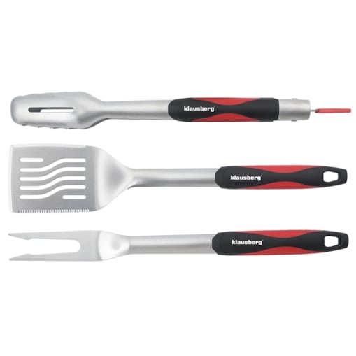 Zestaw przyborów do grilla 3 elementy narzędzia do grillowania KLAUSBERG