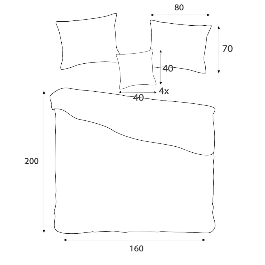 Pościel bambusowa satyna bawełniana 160x200 Bamboo paski, turkusowa