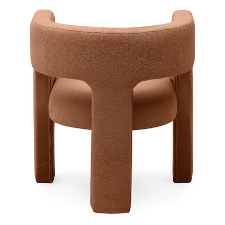 Fotel wypoczynkowy miedziany bouclé Tiana