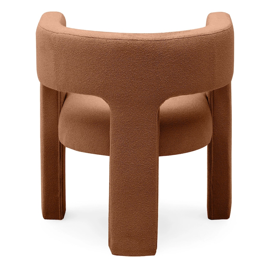 Fotel wypoczynkowy miedziany bouclé Tiana