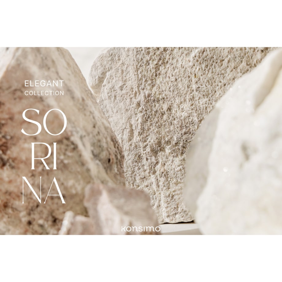 SORINA Talerz deserowy 6 sztuk, kremowy