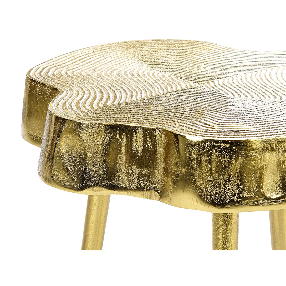 Stolik pomocniczy metalowy złoty TAUPO