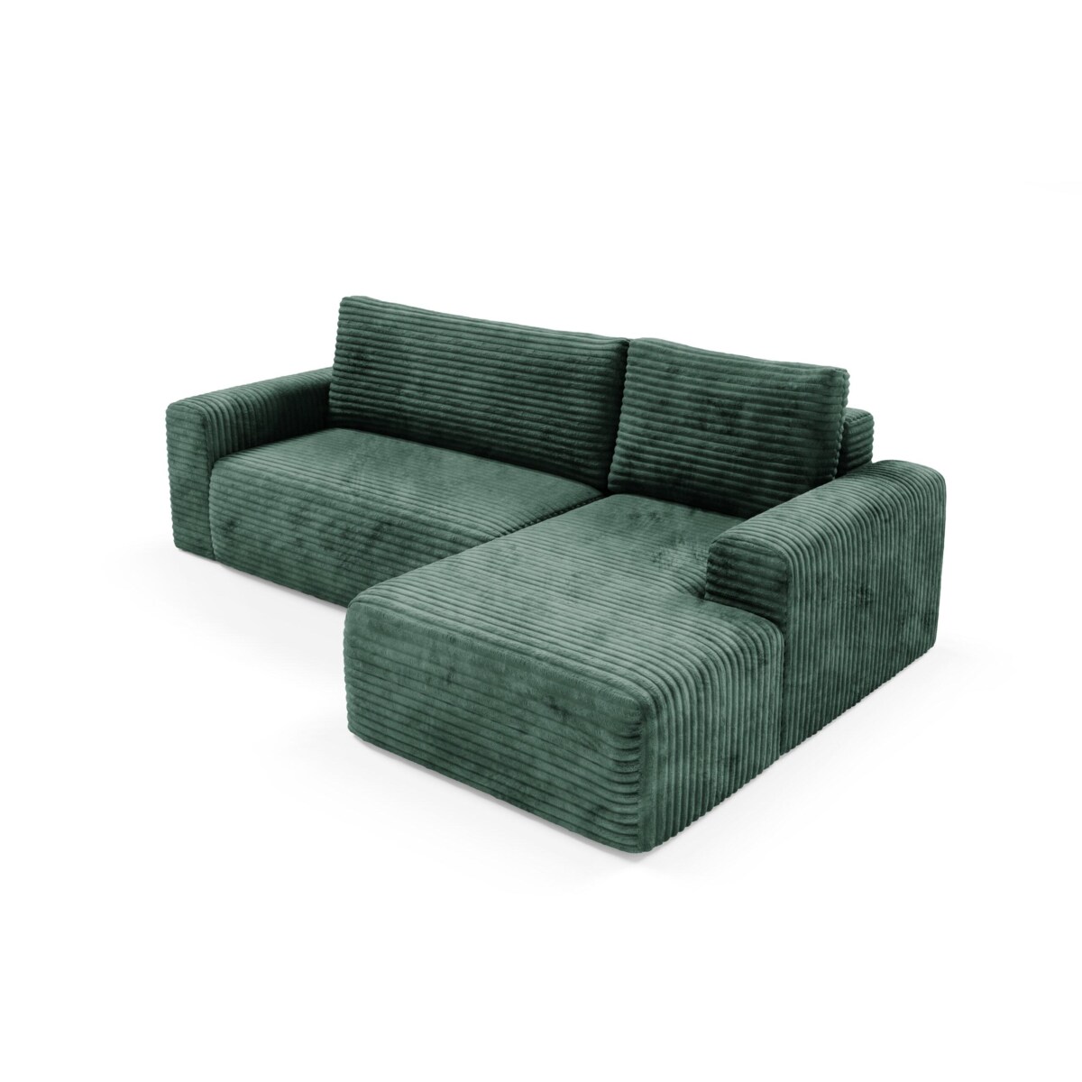 Narożnik SONTII z funkcją spania gruby sztruks Kolor: TILIA 39