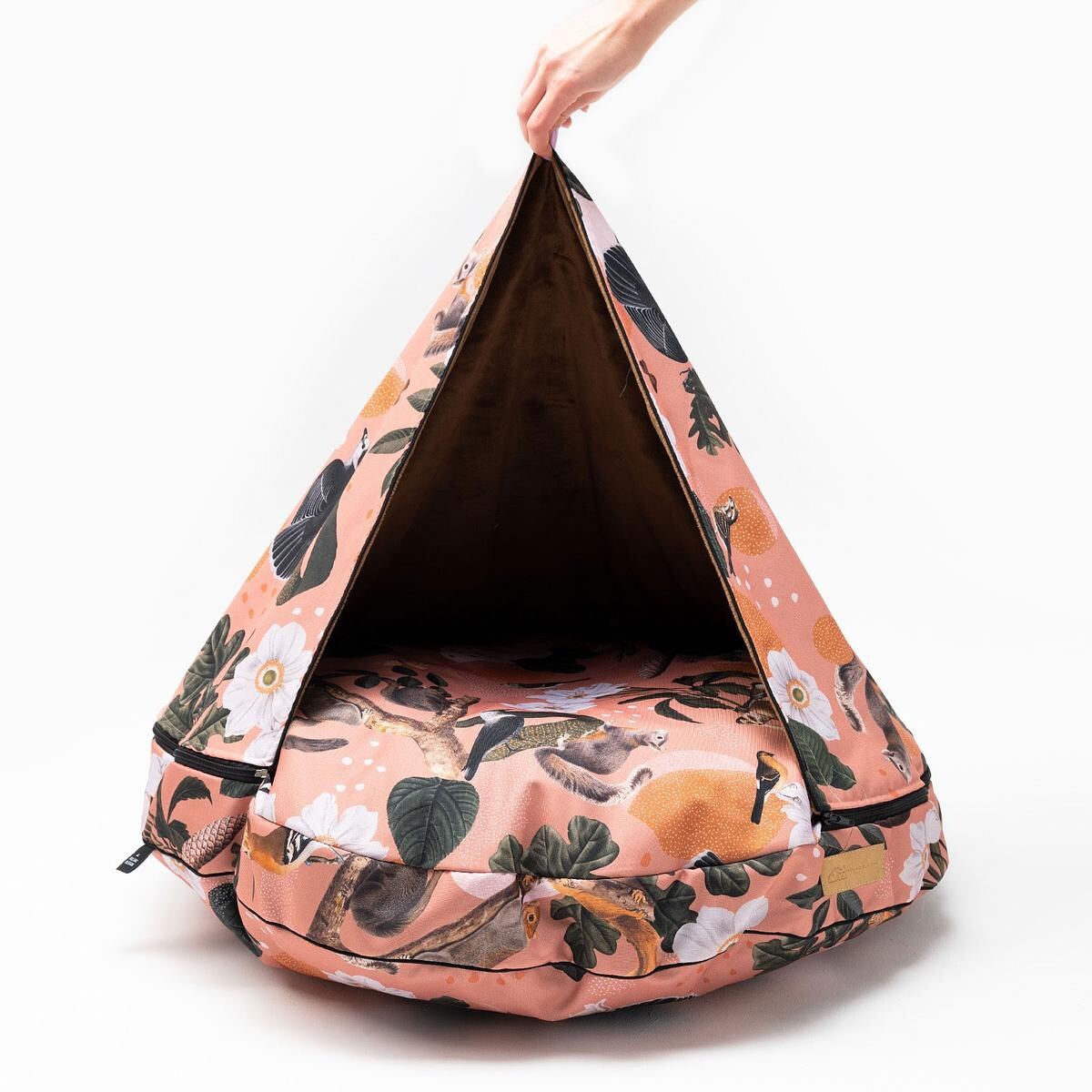 Zapasowy pokrowiec na legowisko z kapturem - dowolny wzór - Rozmiar: S