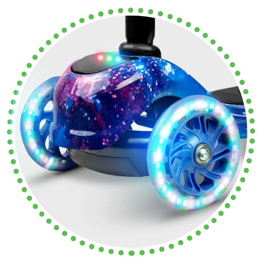 Hulajnoga trójkołowa dla dzieci Ricokids Piko czarno-niebieska