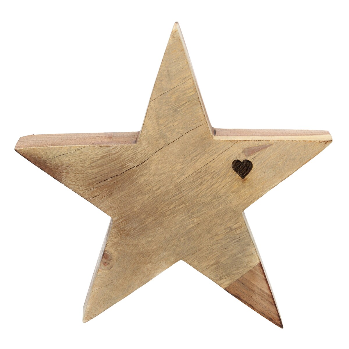 Dekoracja Wooden Star II 20x4x20 cm boże narodzenie, święta, świąteczne, brązowy, 20x4x20 cm