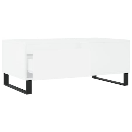 vidaXL Stolik kawowy, biały 90x50x36,5 cm, materiał drewnopochodny