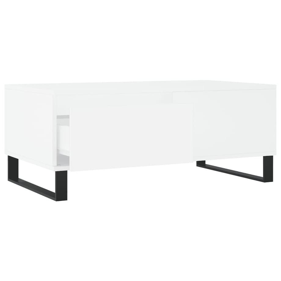 vidaXL Stolik kawowy, biały 90x50x36,5 cm, materiał drewnopochodny