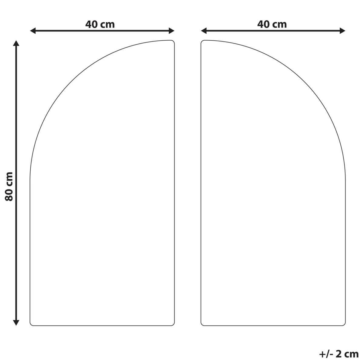 Dekoracja ścienna OGAN 80 cm Czarny
