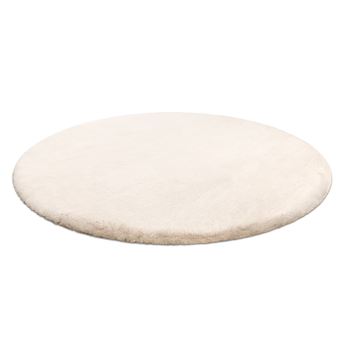 Dywan TEDDY NEW sand 52 koło Shaggy beż koło 200 cm