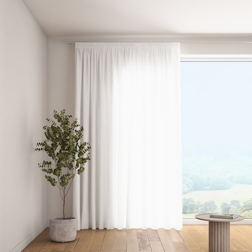 Zasłona na taśmie marszczącej 1 szt. 130x260 biały