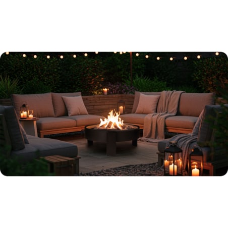Palenisko ogrodowe z uchwytami na ognisko grill 80cm Berdsen BD-883