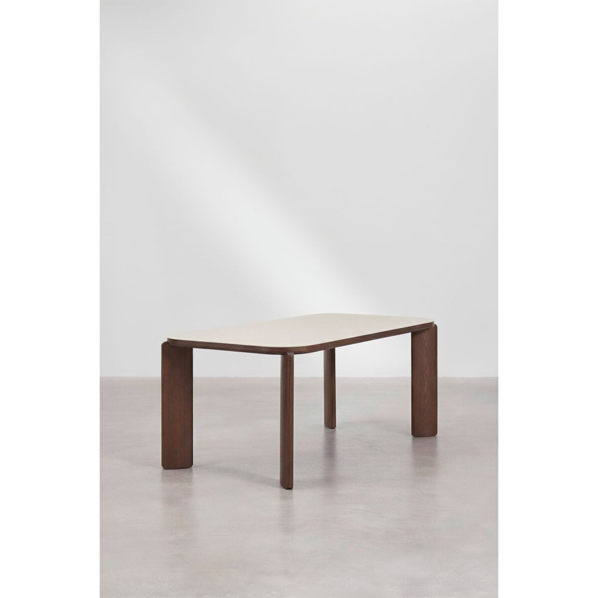 Stół do jadalni 200x100 cm ze szkła hartowanego i MDF Nilea