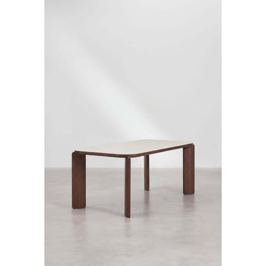 Stół do jadalni 200x100 cm ze szkła hartowanego i MDF Nilea