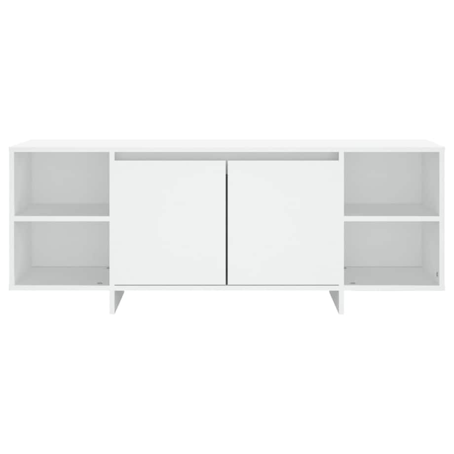 vidaXL Szafka pod TV, biała, 130x35x50 cm, materiał drewnopochodny