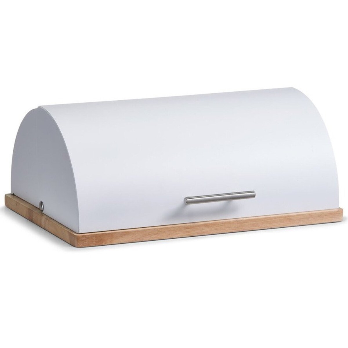 Chlebak z metalu - chlebak na drewnianej podstawie, pojemnik na chleb ZELLER