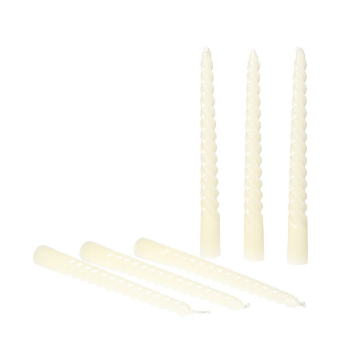 Zestaw świec Pazzo 6szt. cream, 2 x 20 cm