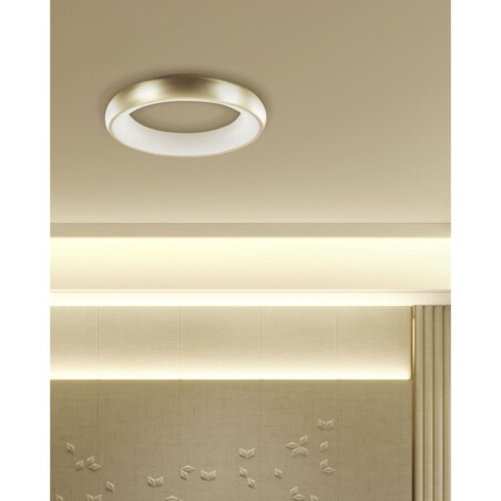 Lampa sufitowa LED metalowa złota ATARAN