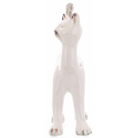 Dekoracja - ceramiczna figurka kota 16,5x12x5 cm KATTUNGE-2