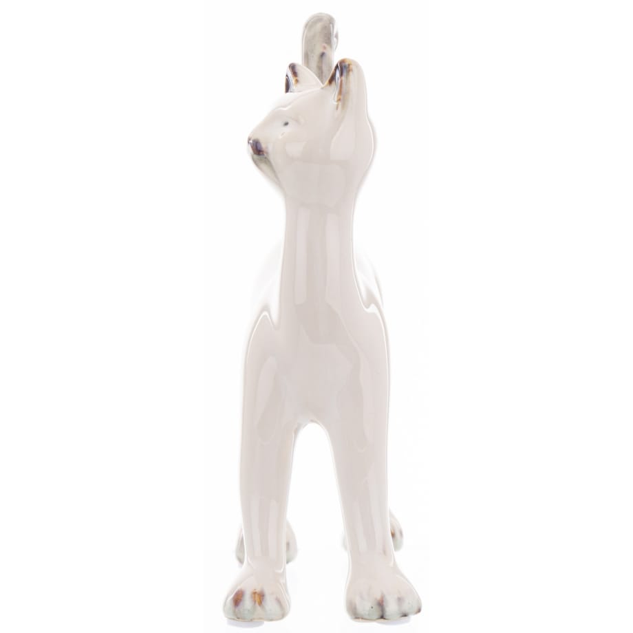Dekoracja - ceramiczna figurka kota 16,5x12x5 cm KATTUNGE-2