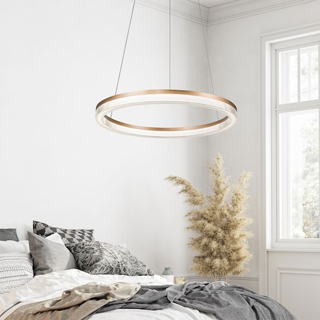 Lampa sufitowa wisząca Light Prestige Midway złoty LED CCT 3000K/4000K/6000K (regulowana) 1 szt.