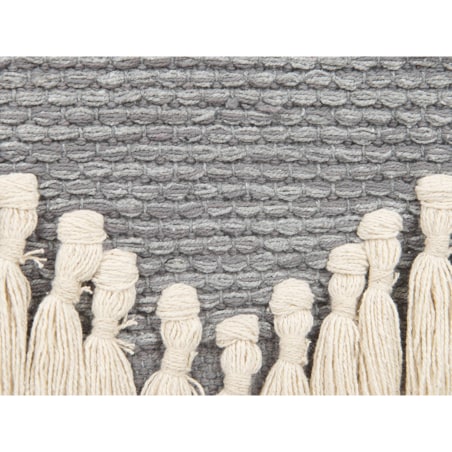 Dekoracja ścienna z frędzlami beżowo-szara MAHRI