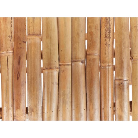 Leżak ogrodowy bambusowy jasne drewno z białym LIGURE