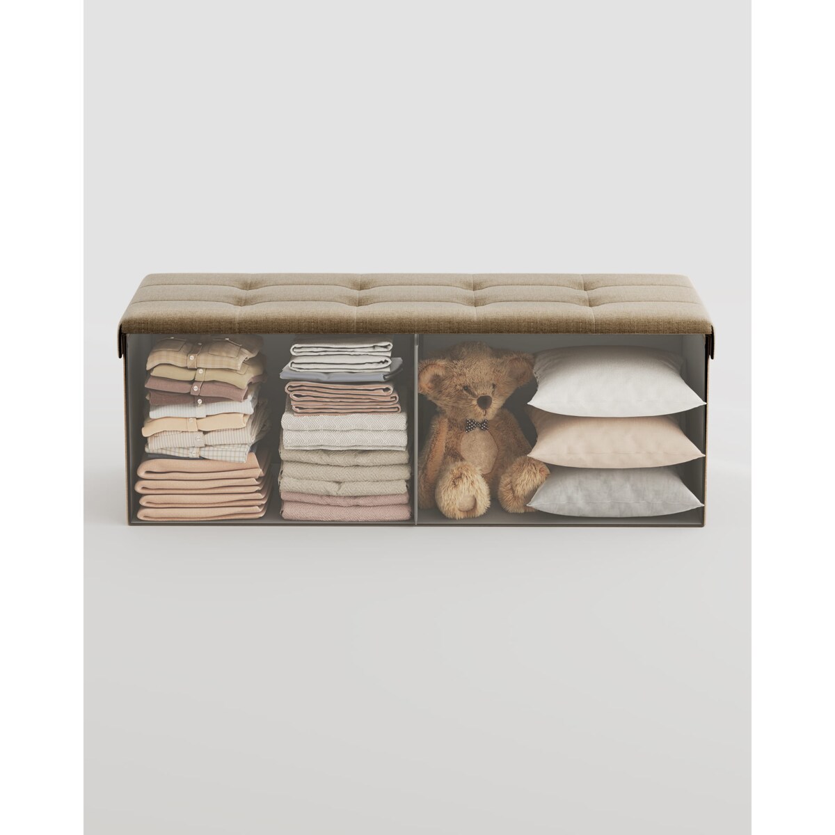 Pufa 110X38X38 Cm Jasny Taupe