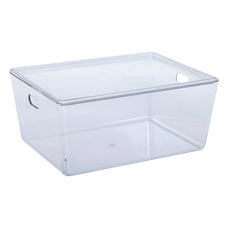 Pudełka z pokrywką SELENA, przezroczyste do szafy, 11 l