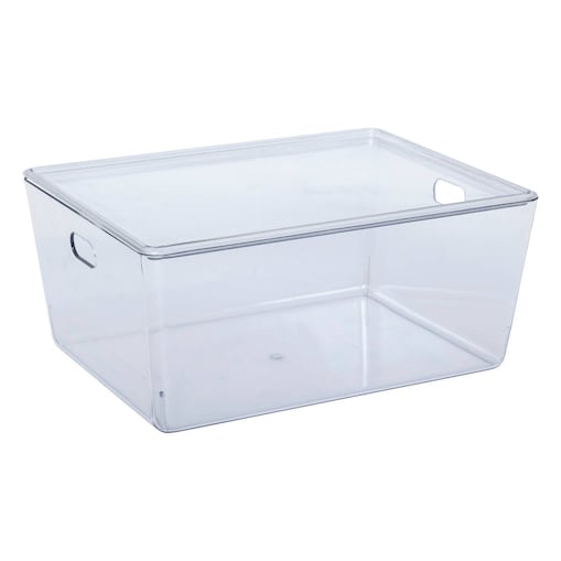 Pudełka z pokrywką SELENA, przezroczyste do szafy, 11 l