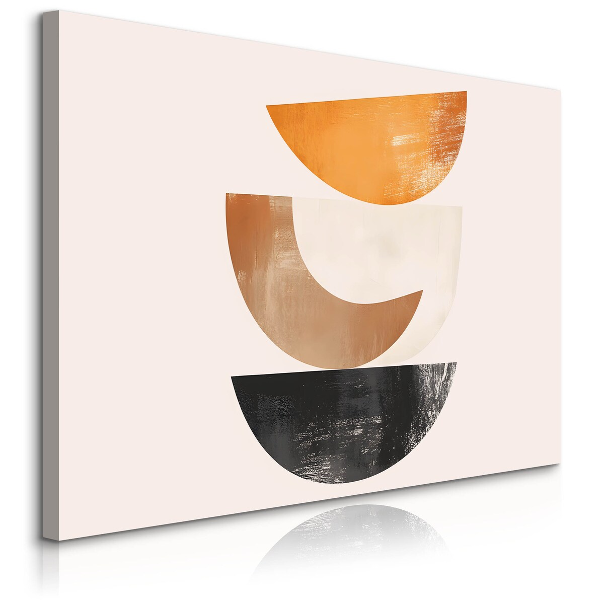 Obraz Na Płótnie Do Sypialni Abstrakcyjne Misy Boho Styl Japoński 70x50cm