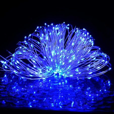 vidaXL Lampki LED, 300 diod, niebieskie, 30 m