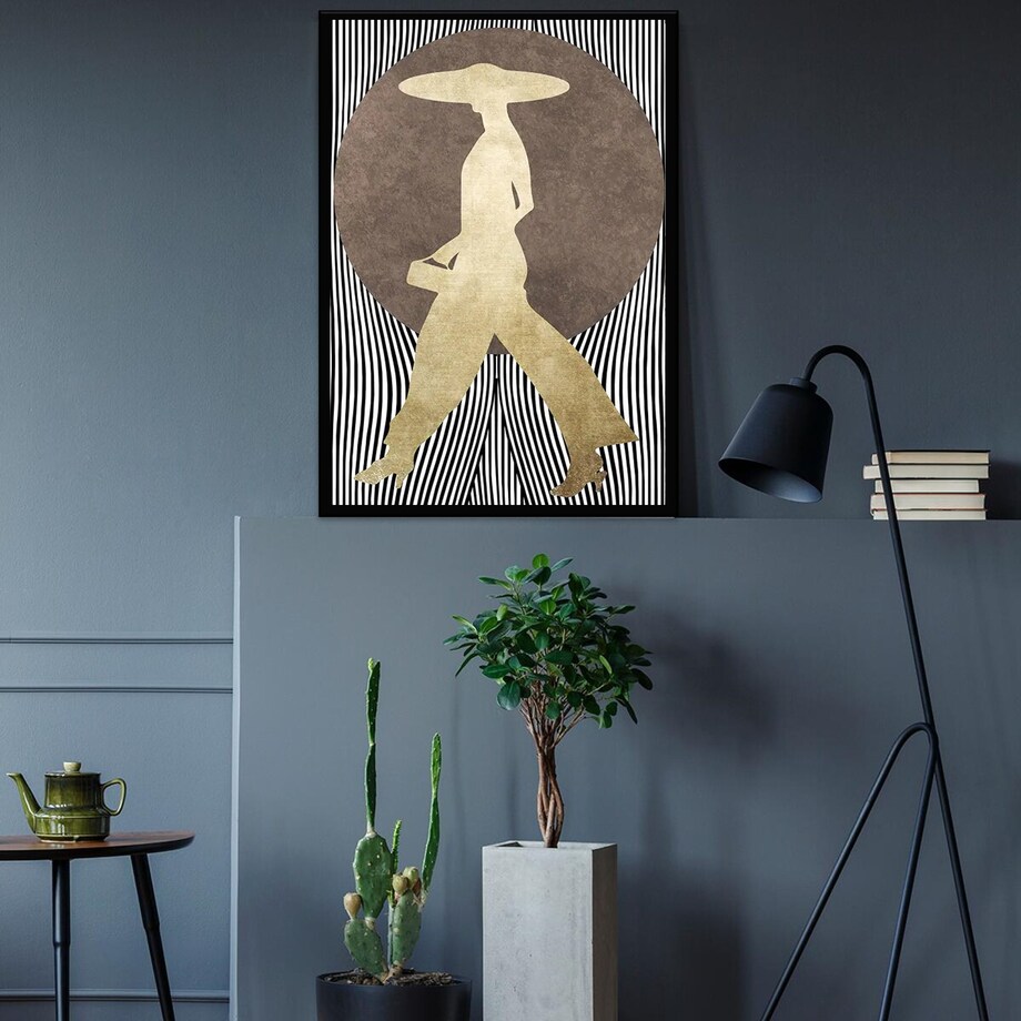 Poster Story, Plakat, Obraz - Modna Złota Kobieta, wymiary 50 x 70 cm