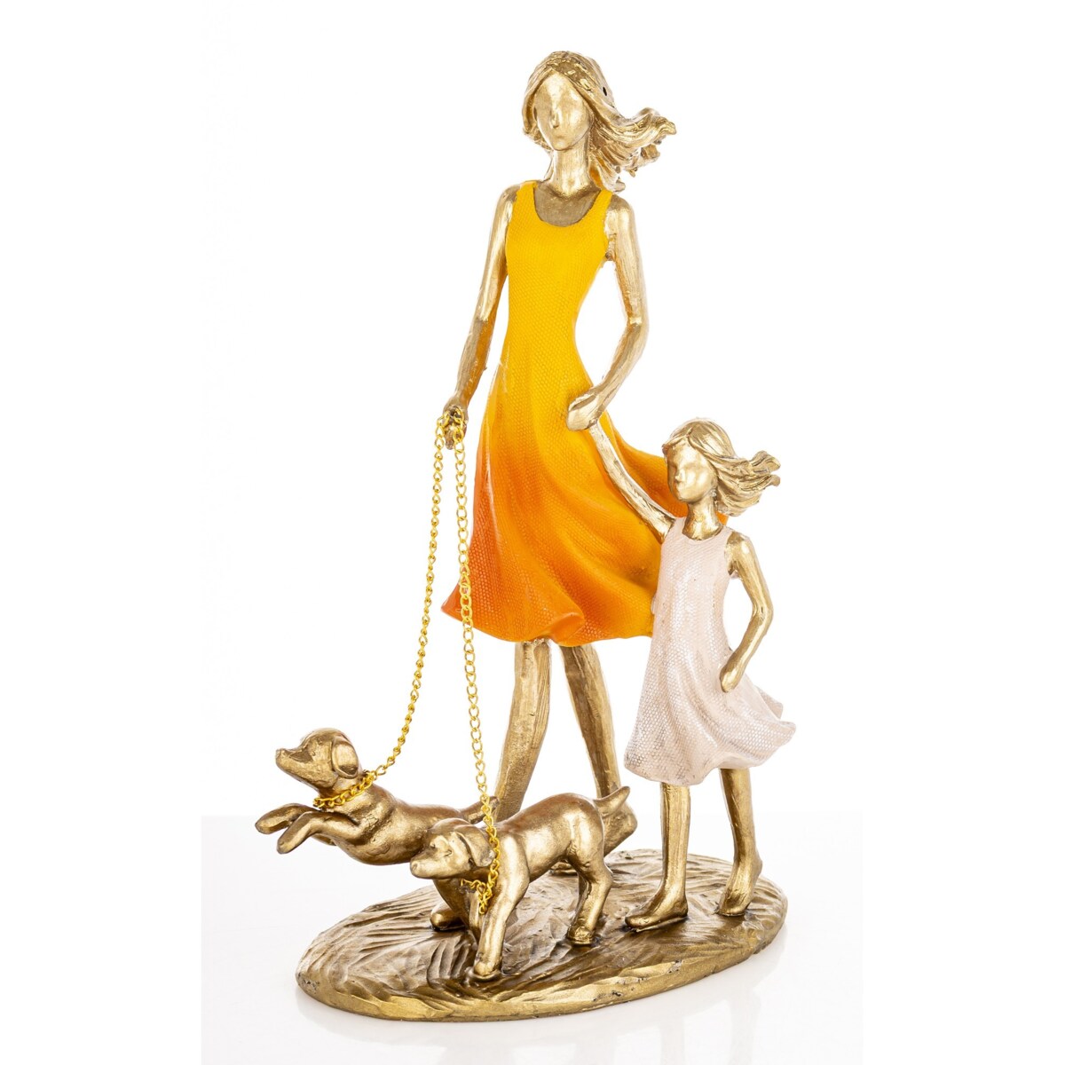 Figurki - mama i córka 24x9x17 cm FIGURINES z psami