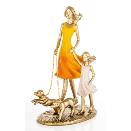 Figurki - mama i córka 24x9x17 cm FIGURINES z psami
